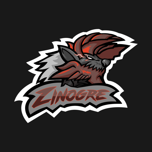 Stygian Zinogre Mascot Logo v.2 by Zebnoiser