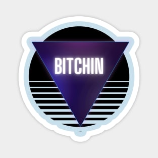 Bitchin Outrun Retro Sun Magnet