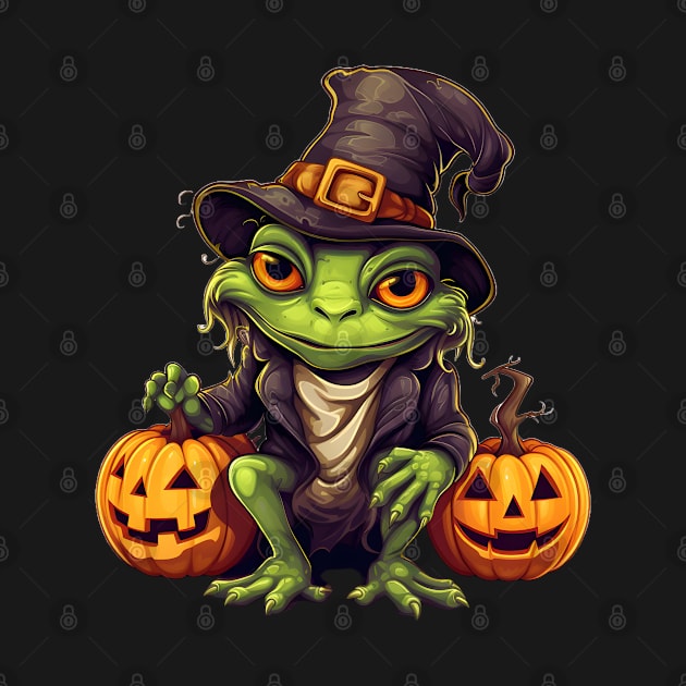 Frog Halloween Spooky by Merchweaver