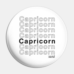 Capricorn Zodiac Birthday Pin