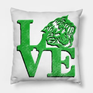 Mountain View School Love Tiger Logo Pillow