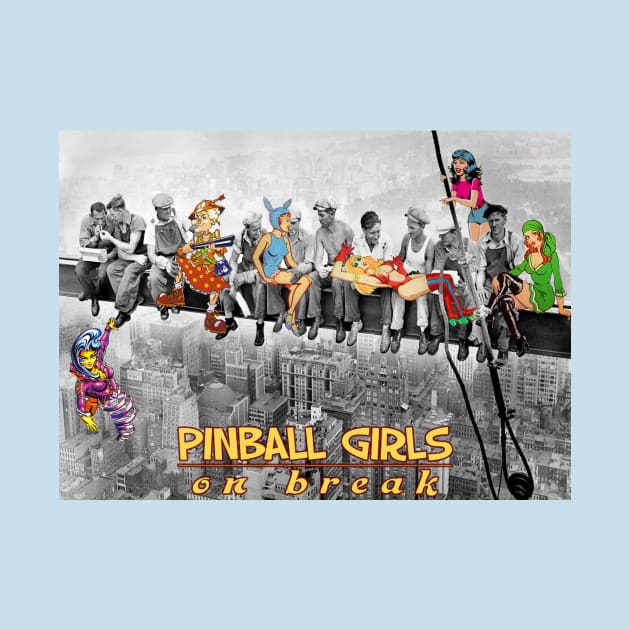 Pinball Girls on break by Uwantmytees