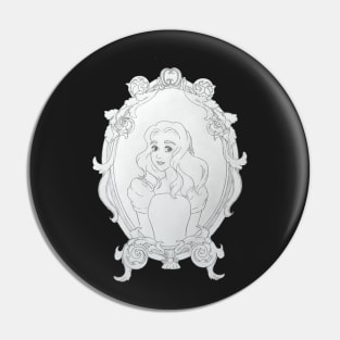 Portrait of a cartoon girl Pin