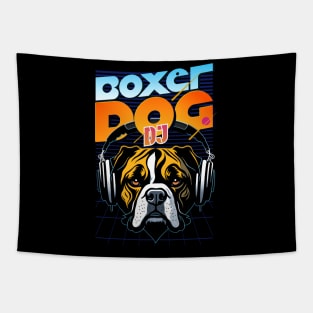 DJ Boxer Dog Tapestry