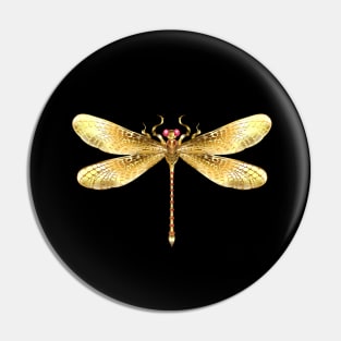 Gold dragonfly Pin