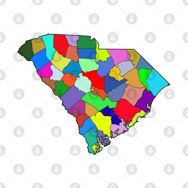 South Carolina Map by Historia