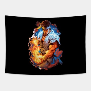 Ryu Street Fighter Design Tapestry