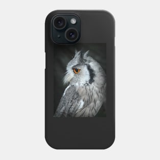 Small grey owl Phone Case