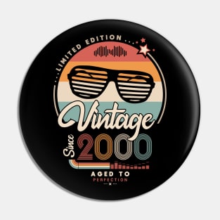 Vintage since 2000 Pin