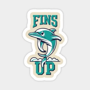 Fins Up For Dolphin Magnet