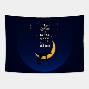 I love you to the moon and back Tapestry