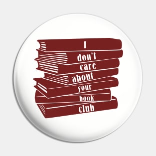 Book Club Pin