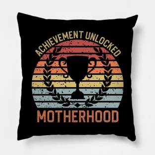 Achievement Unlocked Motherhood Pillow