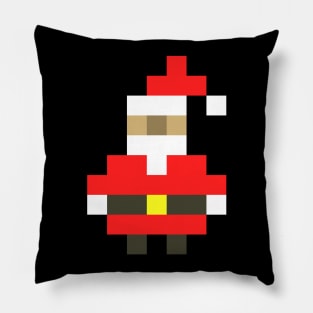 Pixel Santa Claus Christmas Pillow