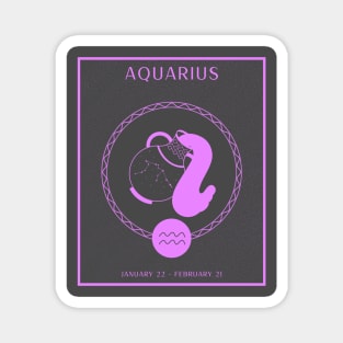 Aquarius Zodiac Design Magnet