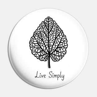 Live Simply Pin