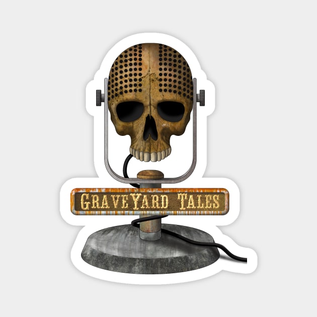 Skull Mic Magnet by GraveYard Tales