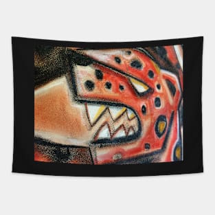 Red jaguar illustration Tapestry