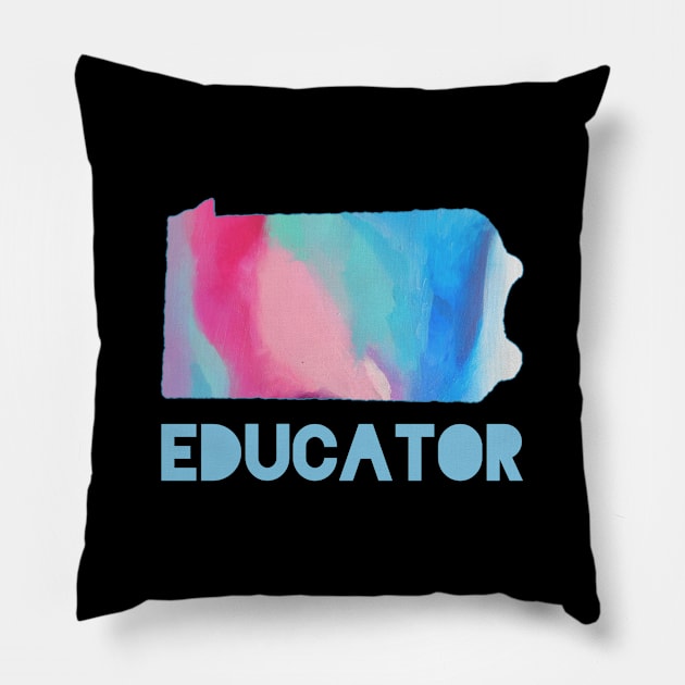 Pennsylvania Educator Pillow by designed2teach