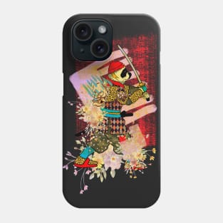 panda warrior sword pose Phone Case