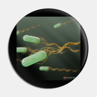 Bacteria Swimming Pin