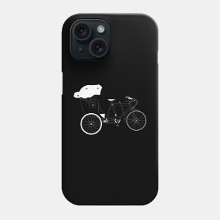 Rickshaw White Outline Phone Case