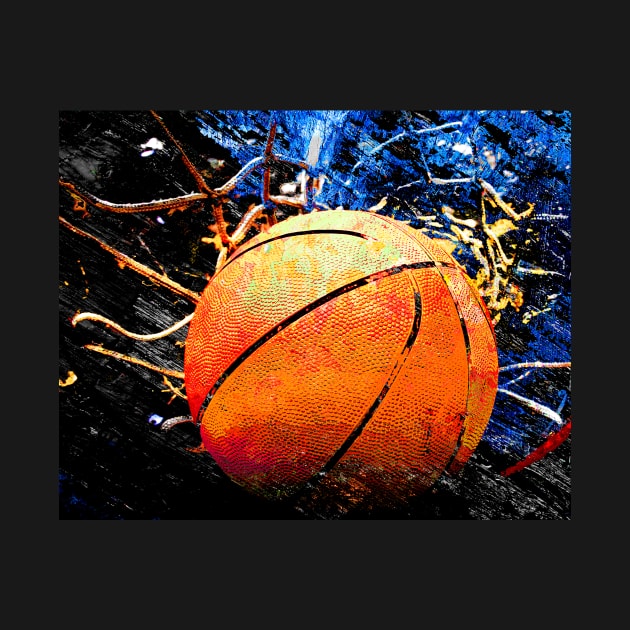 Basketball art print swoosh 112 - basketball artwork by takumipark