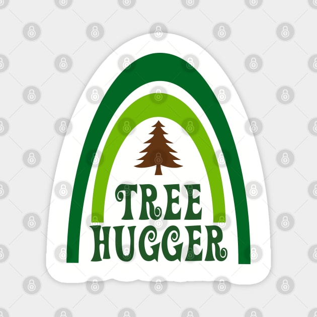 Tree Hugger Magnet by Huemon Grind