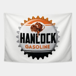 Hancock Gasoline Bottle Cap Retro T-Shirt Tapestry