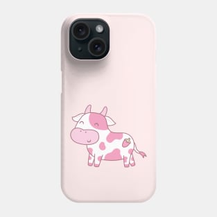 Cute Happy Strawberry Cow Phone Case