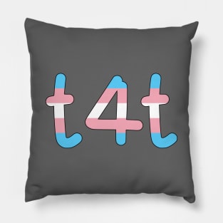 t4t (Trans Pride Colors) Pillow