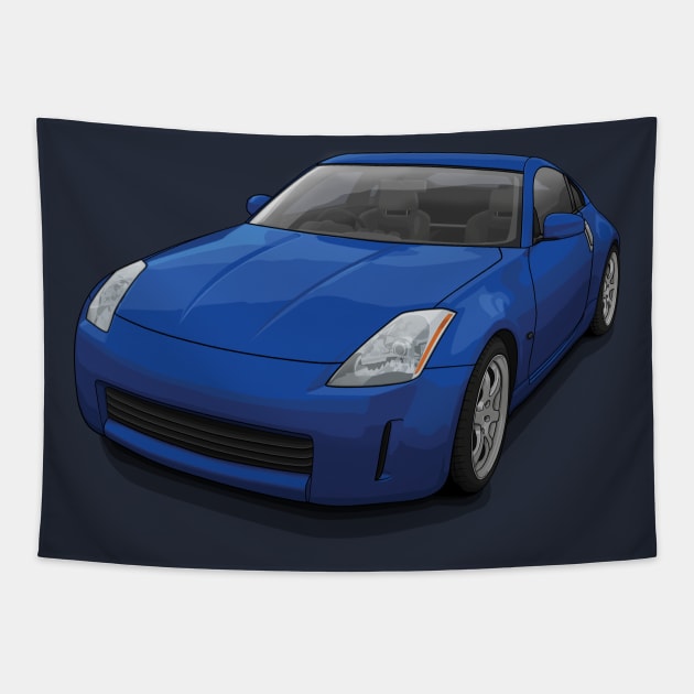 350z z33 illustration Tapestry by ArtyMotive