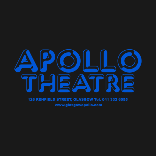 Apollo Theatre Glasgow T-Shirt - Blue Text T-Shirt