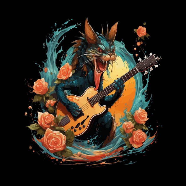 Prawn Playing Guitar by JH Mart