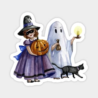 Halloween ghost & princess Magnet