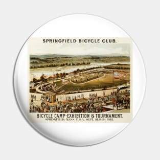 Springfield Bicycle Club Exhibition Tournament Vintage Advertising Pin