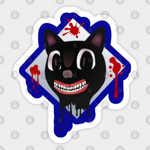 Roblox Cartoon Cat Roblox Sticker Teepublic - roblox cat shirt