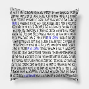 La Vie Boheme Lyrics Pillow