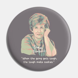 Erma Bombeck Portrait and Quote Pin