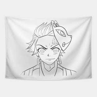 tanjirou kamado the demon slayer anime line Tapestry