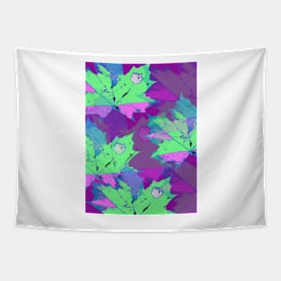 Lilac magic leaves Tapestry