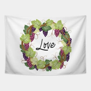 Love - Grape Vines Tapestry