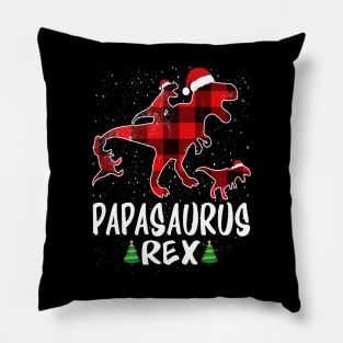 Papa T Rex Matching Family Christmas Dinosaur Shirt Pillow