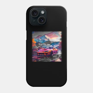 JDM Japanese Retro Drifting Car Phone Case