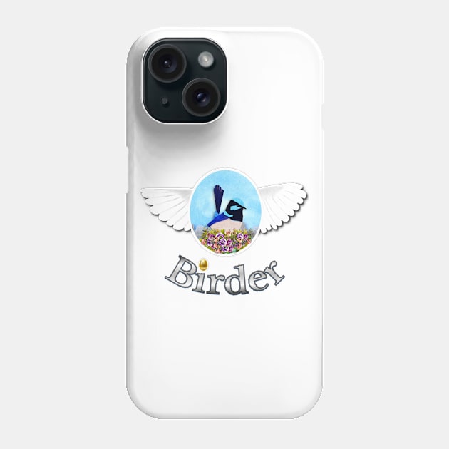 Birder. Bird Lover Phone Case by KC Morcom aka KCM Gems n Bling aka KCM Inspirations