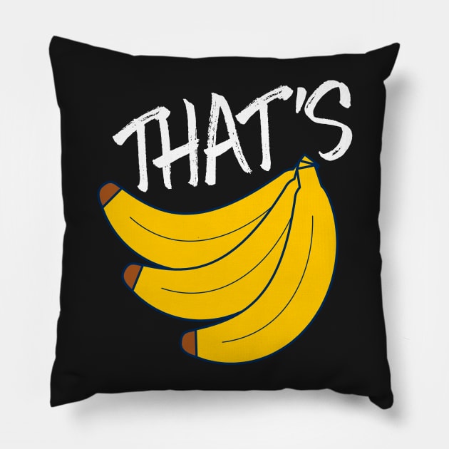 Thats Bananas Pillow by UNDERGROUNDROOTS