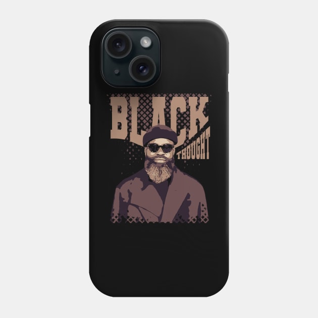 Black Thought // Vintage poster Phone Case by Degiab