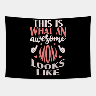 Awesome Mom Mothers Day Tapestry