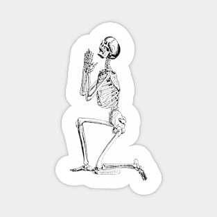 Praying Skeleton Magnet