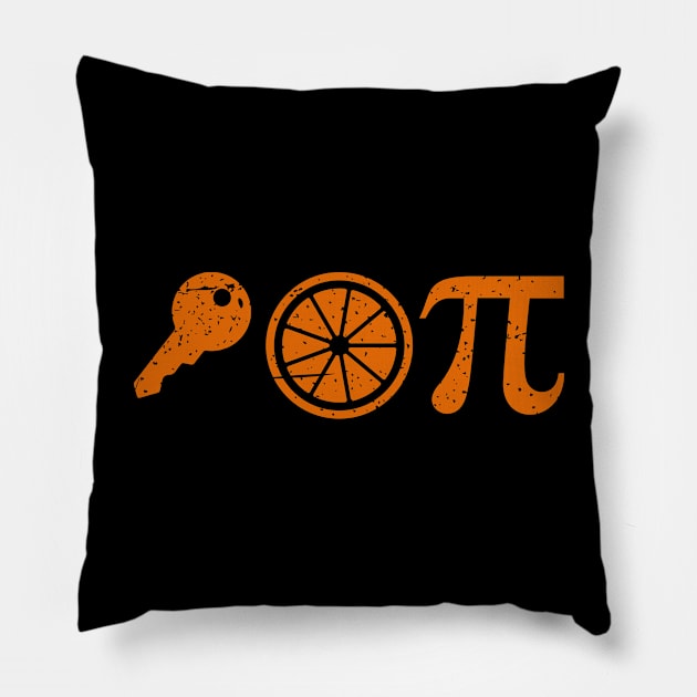 Pi Day Shirt - Key Lime Pi Algebra Math Symbol π Pillow by sheepmerch